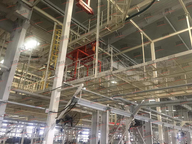 高位線防護網架